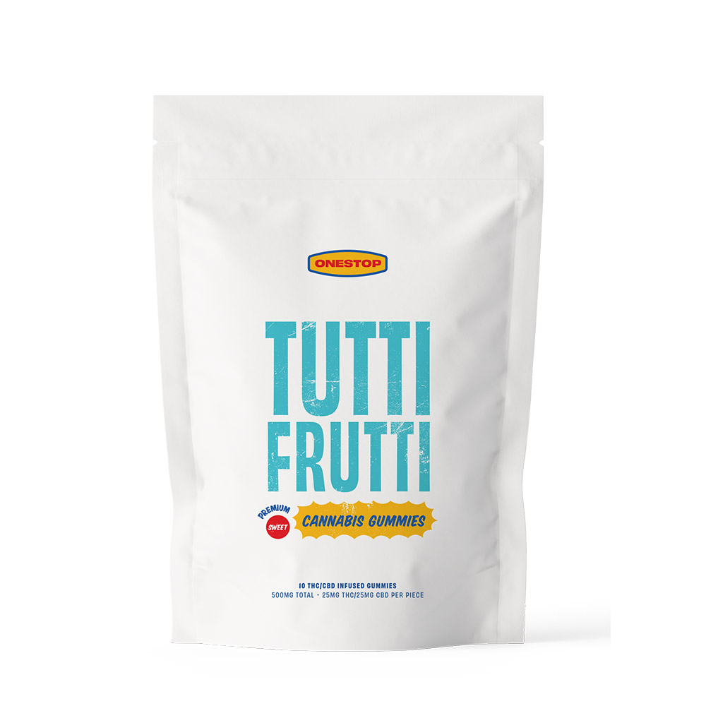 1:1 THC /CBD Tutti Fruitti Gummies by Onestop